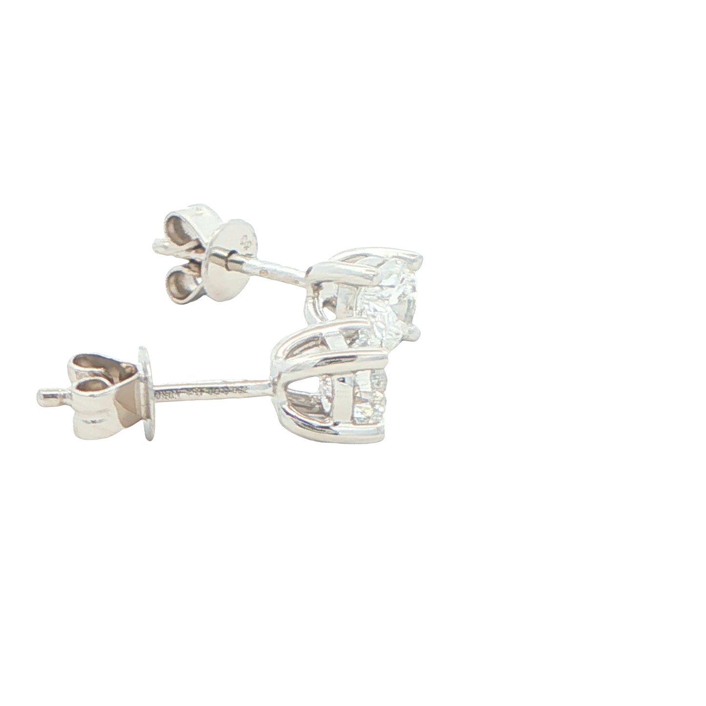 Aurora Cut Diamond Solitaire Earrings - 0.82cts Gardiner Brothers