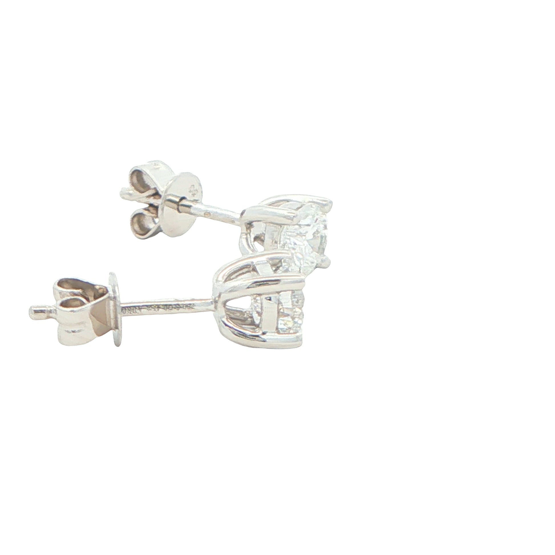 Aurora Cut Diamond Solitaire Earrings - 0.82cts Gardiner Brothers