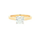 Yellow Gold Aurora Cut Diamond Solitaire Ring - 0.92cts Gardiner Brothers