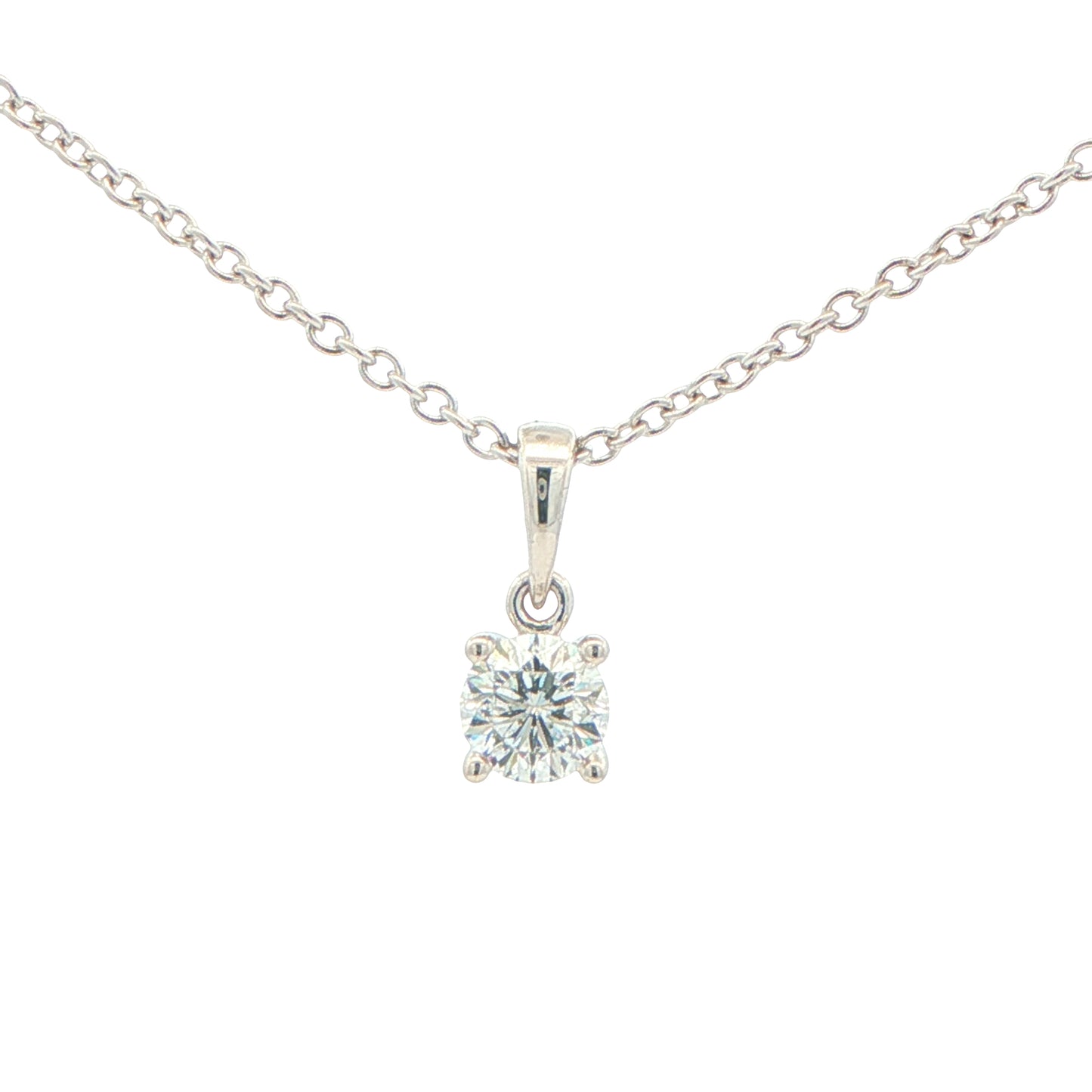 Aurora Cut Diamond Solitaire Pendant - 0.43cts Gardiner Brothers