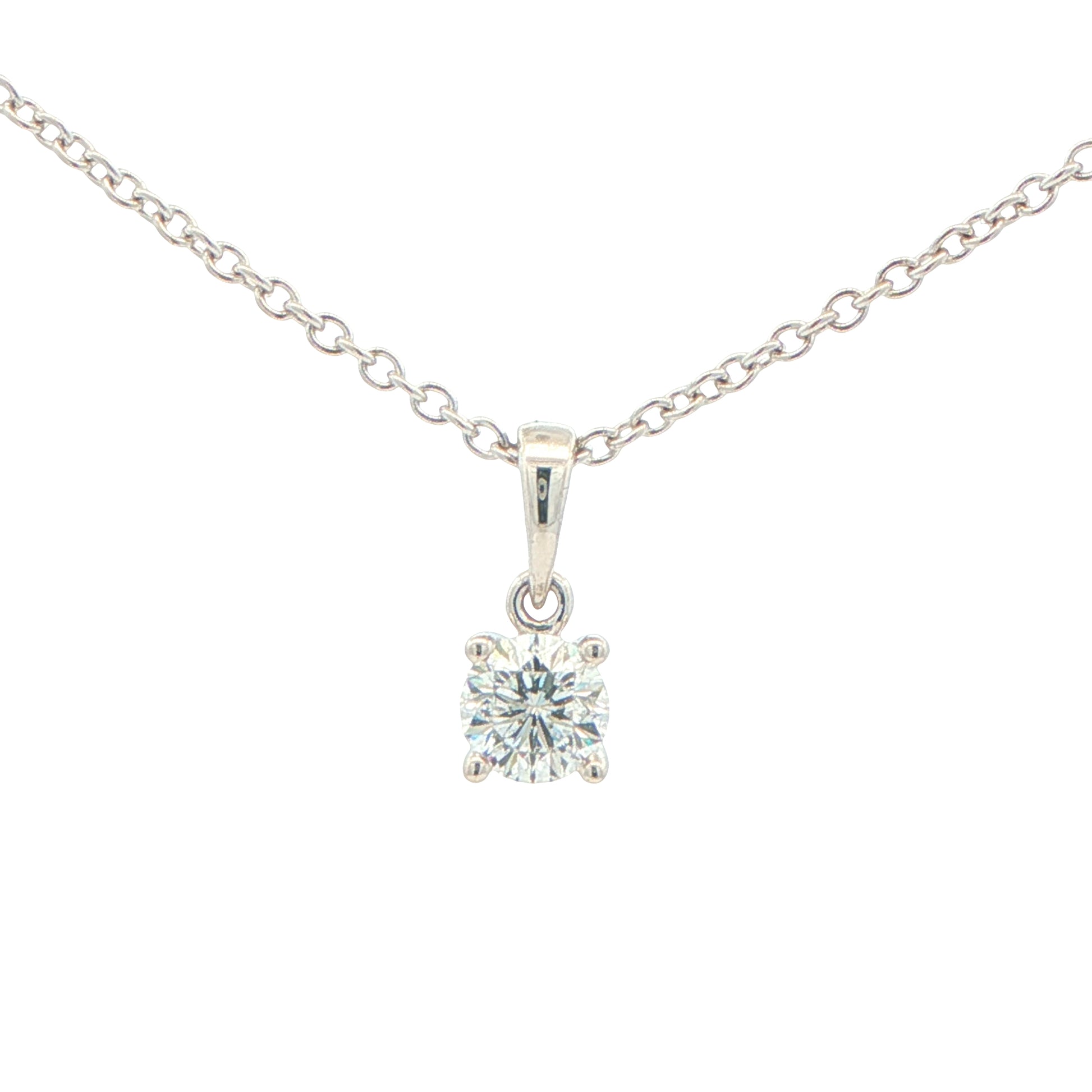 Aurora Cut Diamond Solitaire Pendant - 0.43cts Gardiner Brothers
