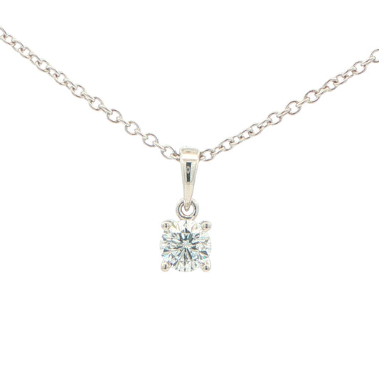 Aurora Cut Diamond Solitaire Pendant - 0.43cts Gardiner Brothers