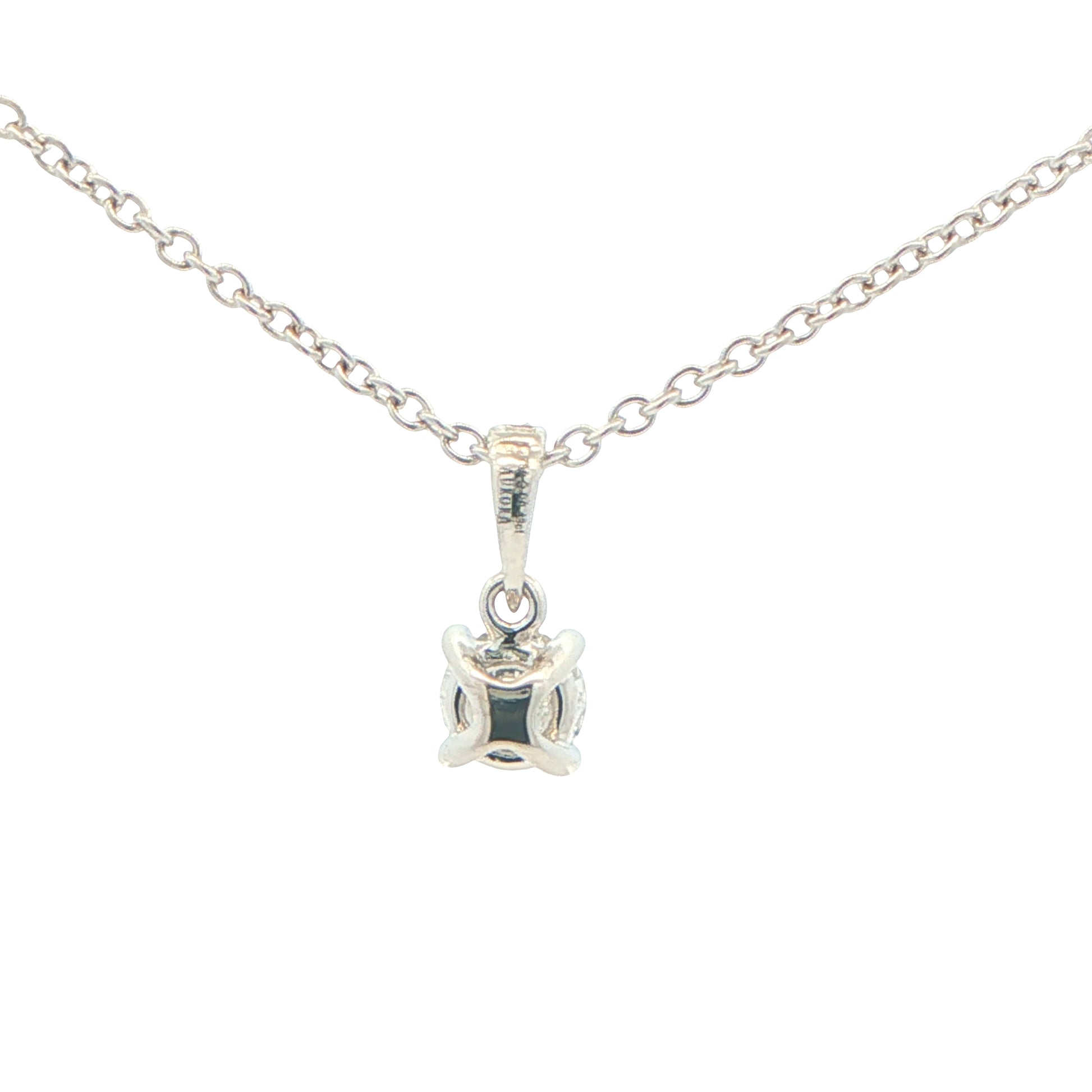 Aurora Cut Diamond Solitaire Pendant - 0.43cts Gardiner Brothers