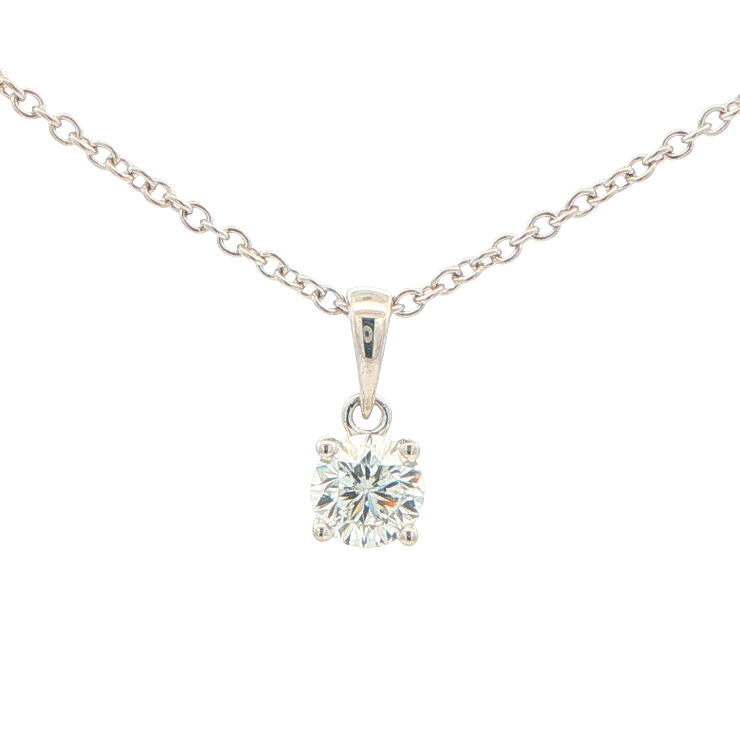 Aurora Cut Diamond Solitaire Pendant - 0.52cts Gardiner Brothers