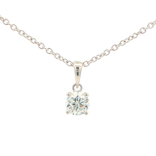 Aurora Cut Diamond Solitaire Pendant - 0.52cts Gardiner Brothers