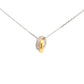 Yellow and white gold Diamond Set Interlocking Rings Pendant Gardiner Brothers