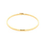 Yellow Gold 3mm Solid Bangle with a court profile Gardiner Brothers