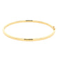 Yellow Gold 3mm Solid Bangle with a court profile Gardiner Brothers