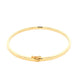 Yellow Gold 3mm Solid Bangle with a court profile Gardiner Brothers