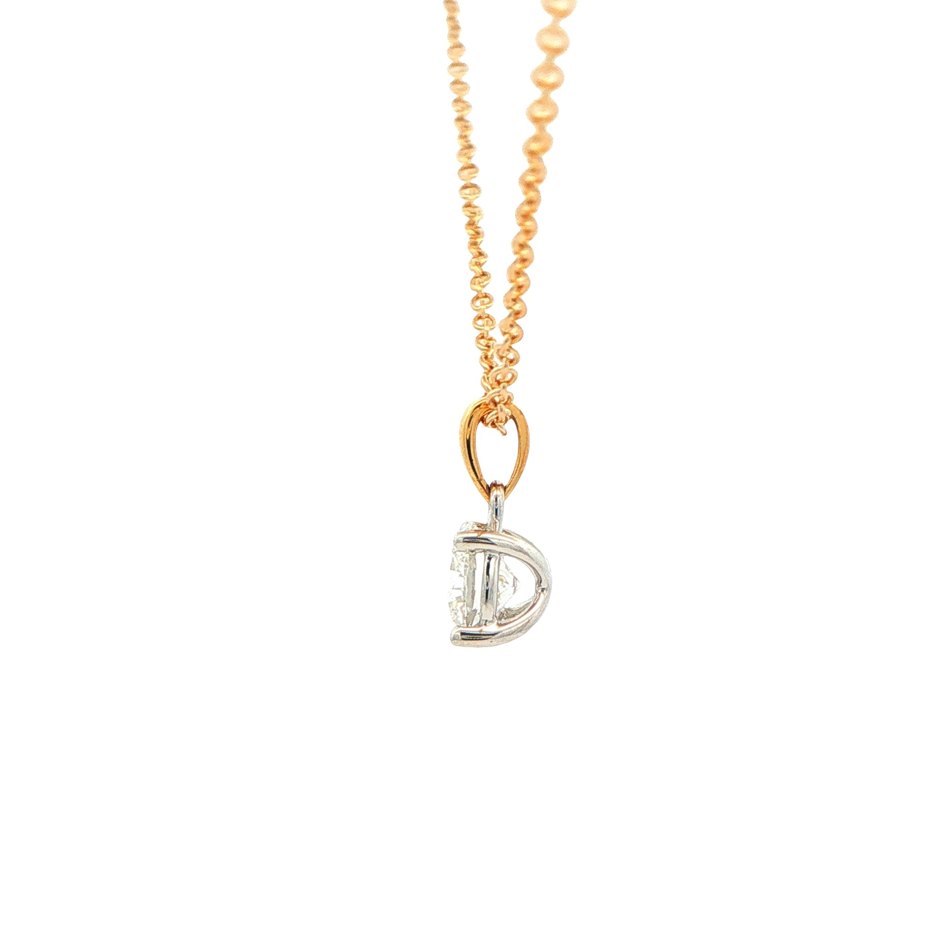 Round Brilliant Cut Diamond Solitaire Pendant - 0.70cts Gardiner Brothers