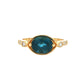 London Blue Topaz and Diamond Ring Gardiner Brothers