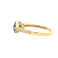 London Blue Topaz and Diamond Ring Gardiner Brothers