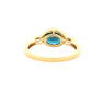 London Blue Topaz and Diamond Ring Gardiner Brothers