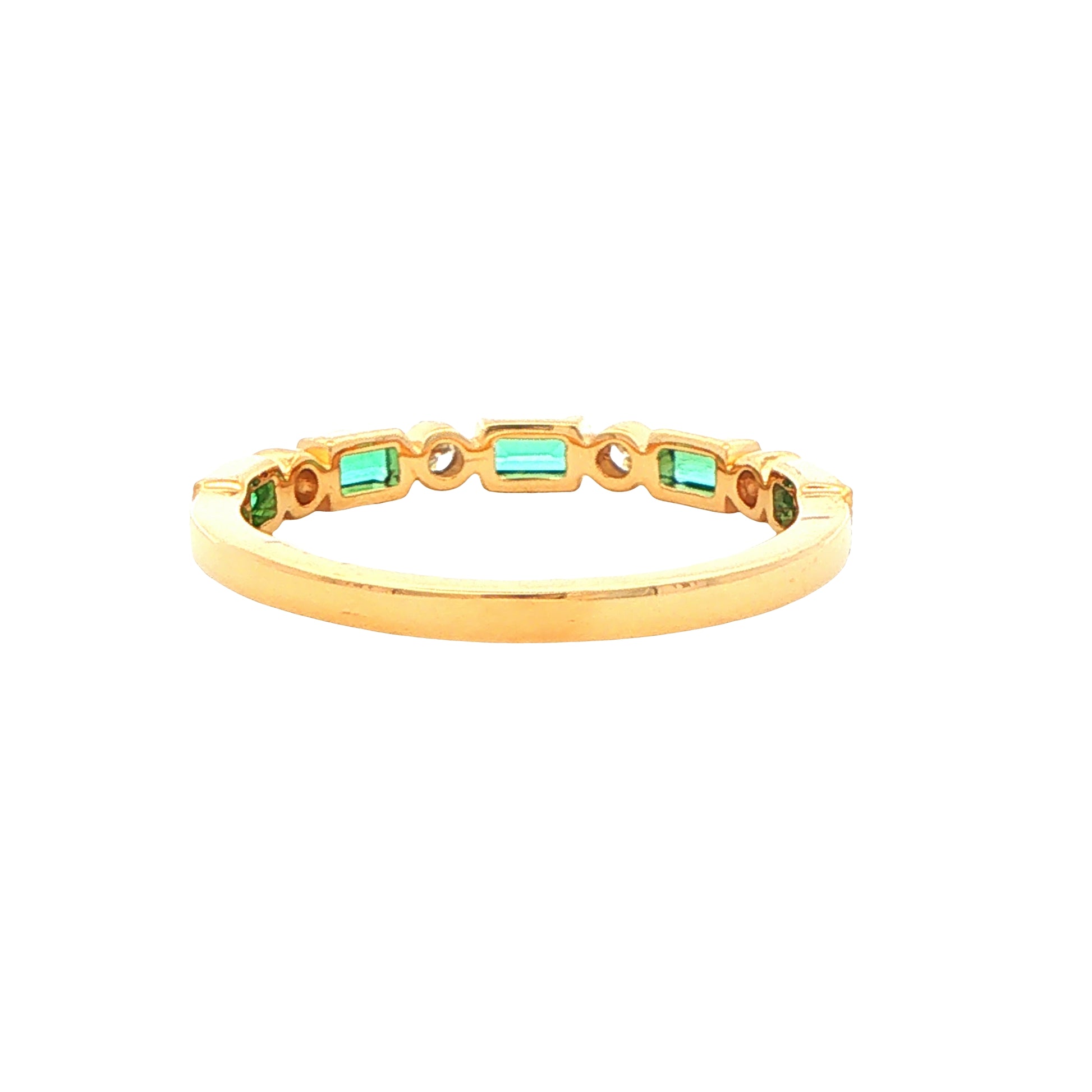 Emerald and Diamond Vintage Style Dress Ring Gardiner Brothers