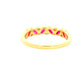 Marquise shaped ruby and round brilliant cut diamond dress ring Gardiner Brothers