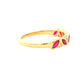 Marquise shaped ruby and round brilliant cut diamond dress ring Gardiner Brothers