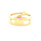 Pear Shaped Amethyst and Topaz 2 stone Ring Gardiner Brothers