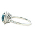 London Blue Topaz and Diamond halo Style Ring Gardiner Brothers