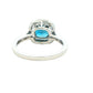 London Blue Topaz and Diamond halo Style Ring Gardiner Brothers