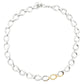 Silver Open TearDrop Link Necklace Gardiner Brothers