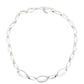 Silver Graduated Oval Link Necklace Gardiner Brothers