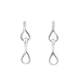 Silver Figure of 8 Drop Style Earrings Gardiner Brothers