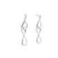 Silver Figure of 8 Drop Style Earrings Gardiner Brothers