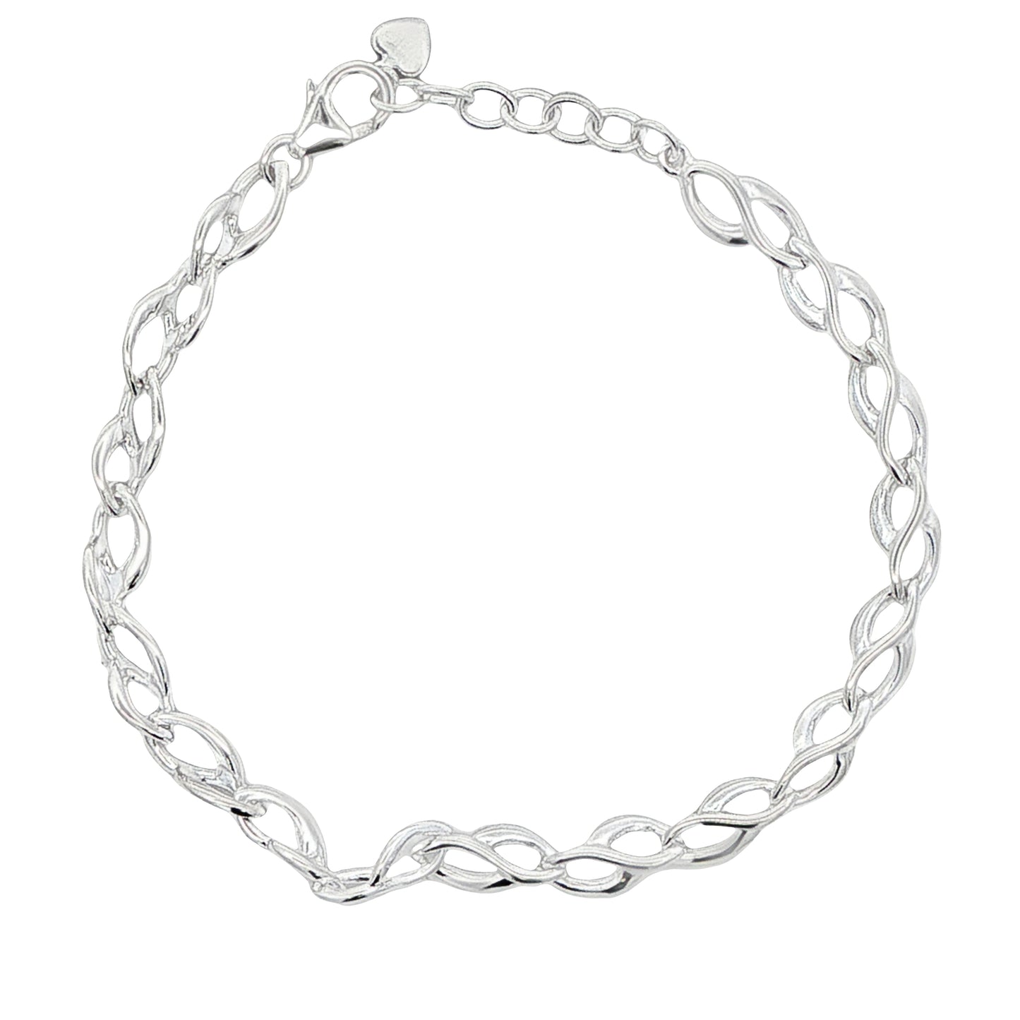Silver Figure of 8 Link Bracelet Gardiner Brothers