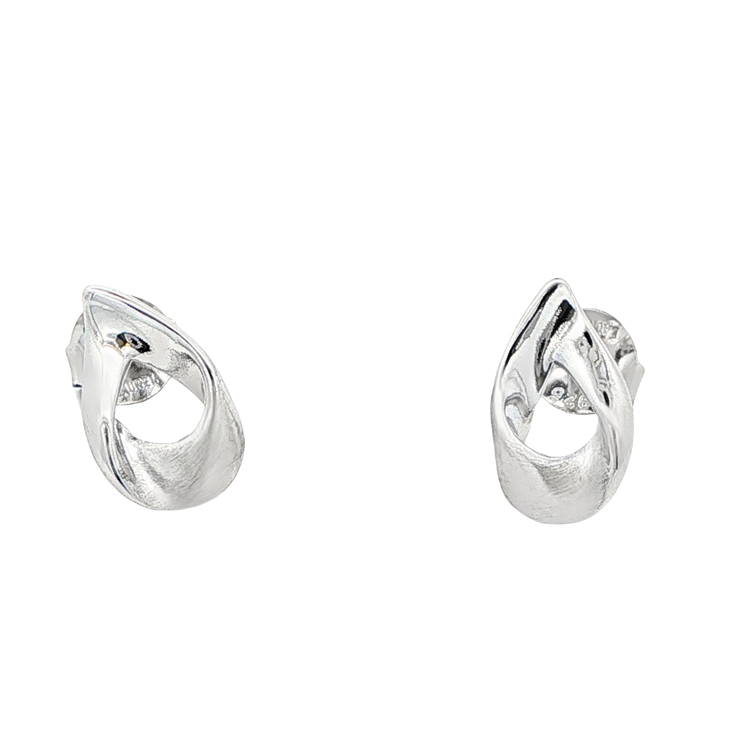 Silver Open TearDrop Shape Earrings Gardiner Brothers