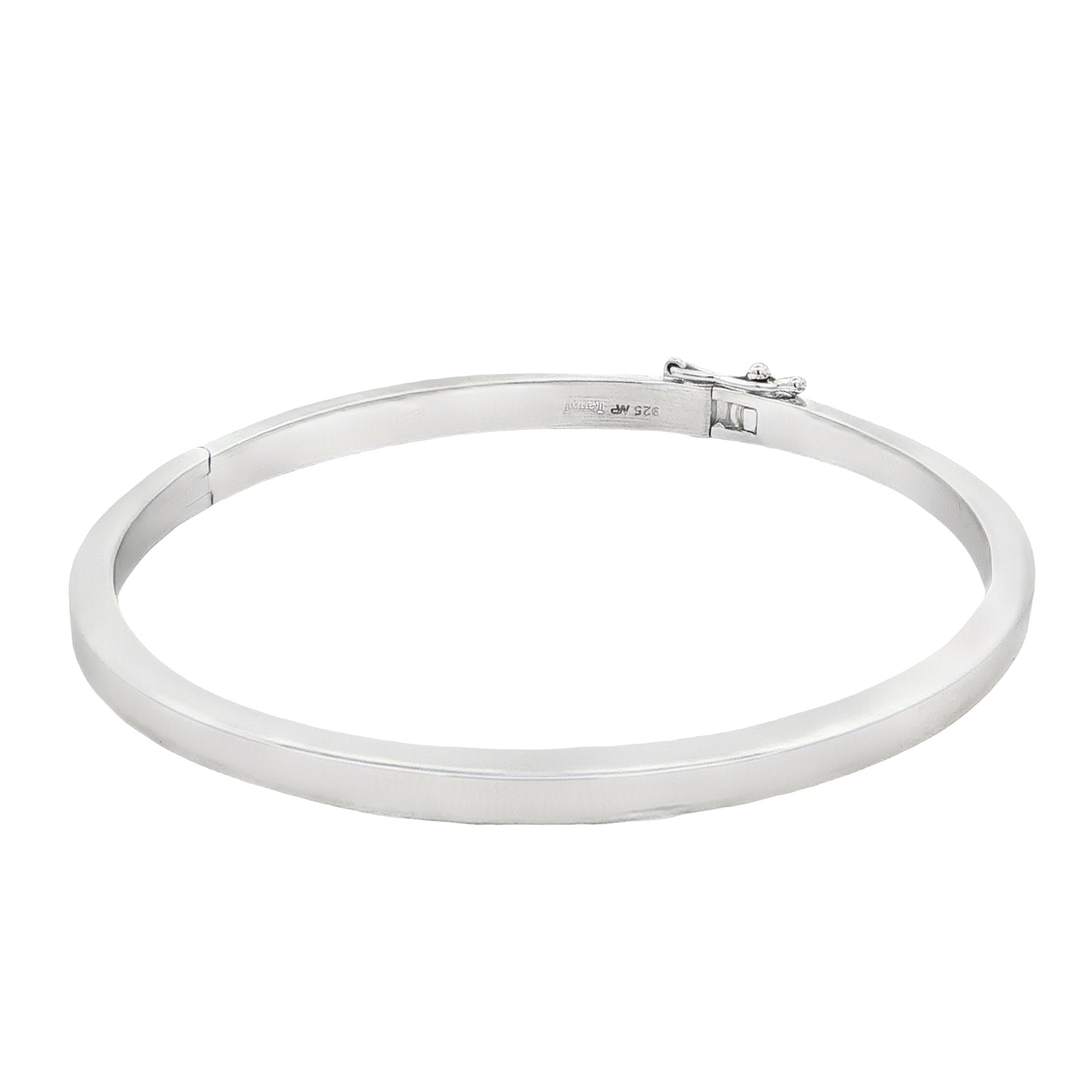 Silver 4mm Flat Profile Bangle Gardiner Brothers