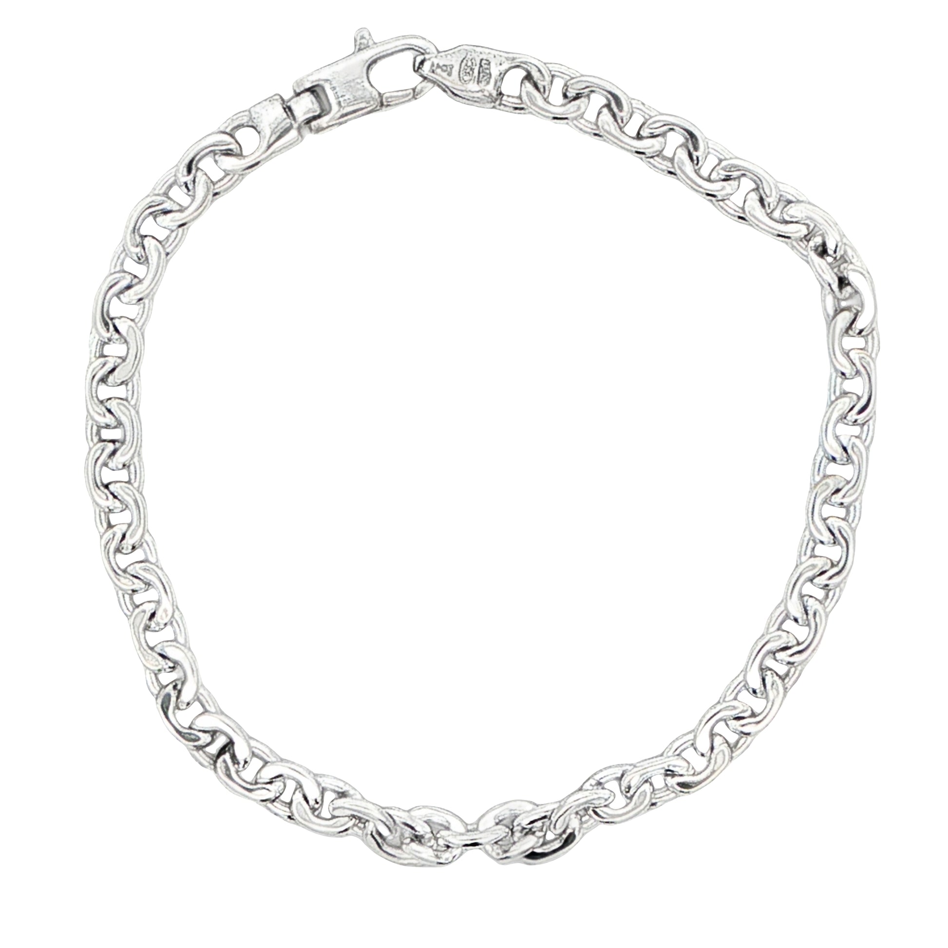 Silver Cable Link Bracelet Gardiner Brothers