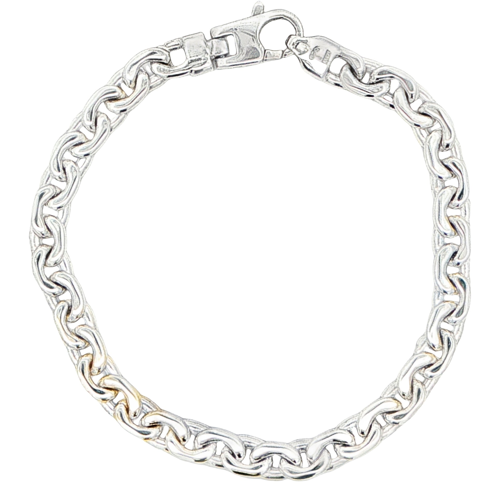 Silver Tight Oval Link Bracelet Gardiner Brothers