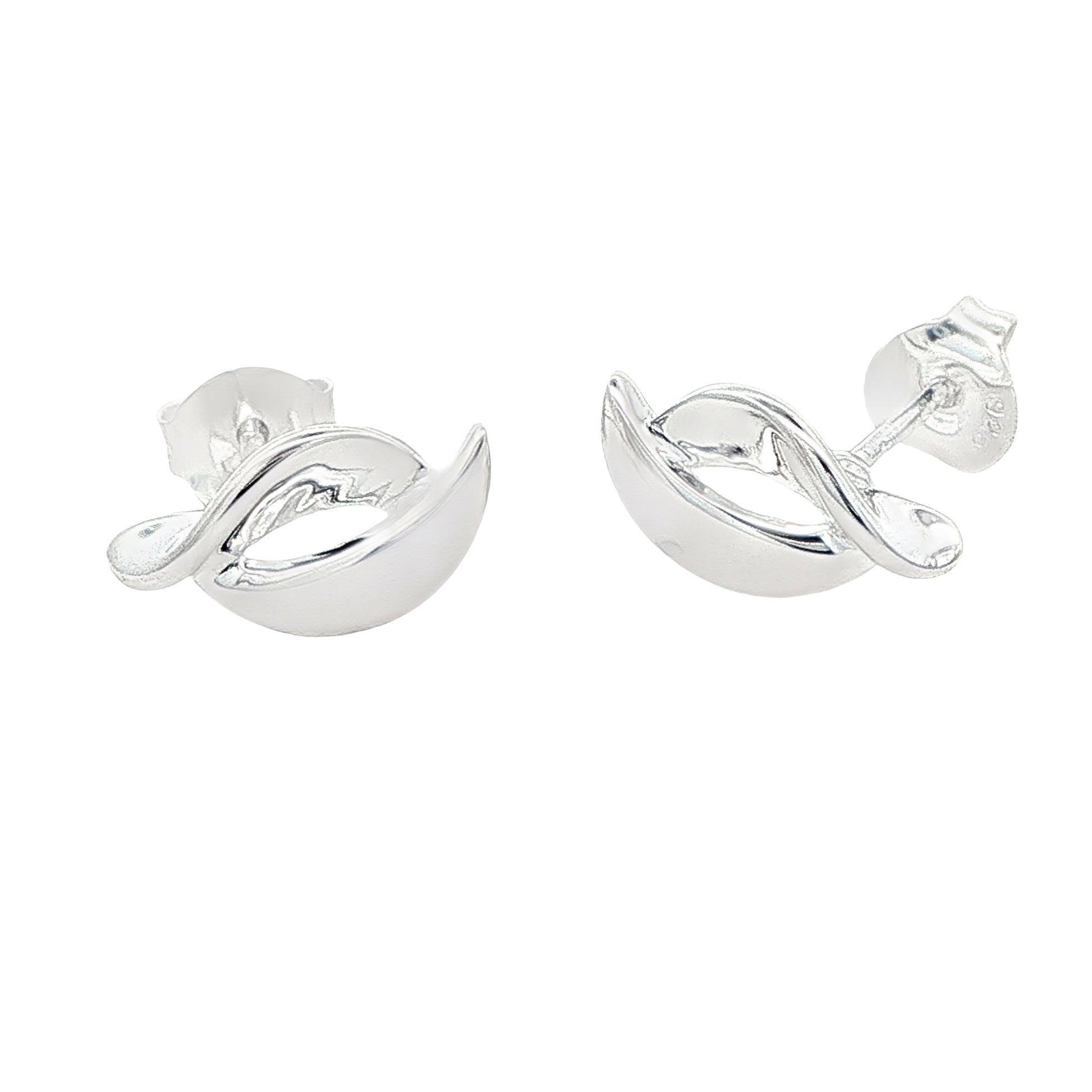 Silver Fancy Cresent Earrings Gardiner Brothers