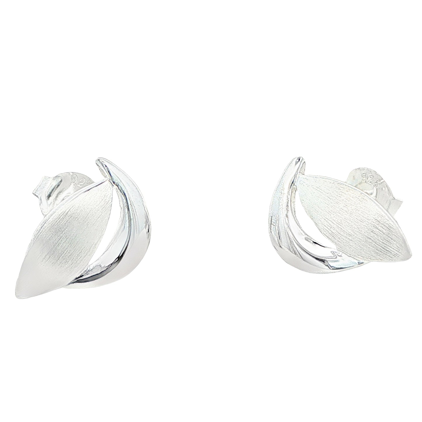 Silver Marquise Cresent Earrings Gardiner Brothers