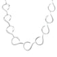 Silver 'Curtain Hook' Link Necklace Gardiner Brothers