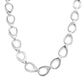 Silver Open TearDrop Link Necklace Gardiner Brothers