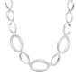 Silver Graduated Oval Link Necklace Gardiner Brothers