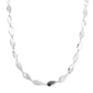 Silver Solid TearDrop Link Necklace Gardiner Brothers