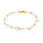 Yellow and White Gold Figure of 8 Style Bracelet Gardiner Brothers