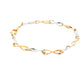 Yellow and White Gold Figure of 8 Style Bracelet Gardiner Brothers