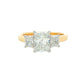 Yellow Gold Radiant Cut Diamond 3 Stone Ring - 1.90cts Gardiner Brothers