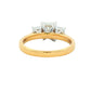 Yellow Gold Radiant Cut Diamond 3 Stone Ring - 1.90cts Gardiner Brothers