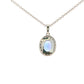 Tanzanite and diamond Halo Style Pendant Gardiner Brothers