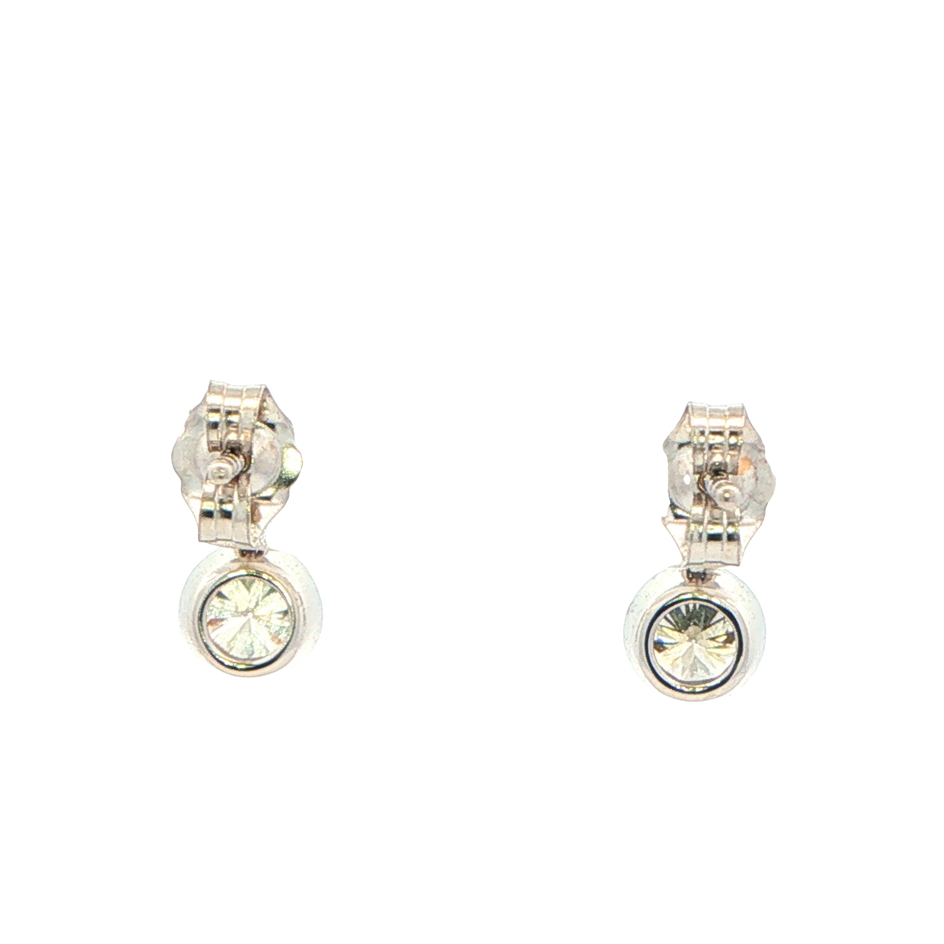 Round Brilliant Cut Diamond 2 Stone Drop Earrings - 1.01cts Gardiner Brothers