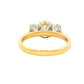 Yellow Gold Oval Shaped Yellow diamond 3 Stone ring - 2.01cts Gardiner Brothers