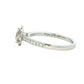 PLATINUM AURORA CUT DIAMOND HALO STYLE RING - 0.82CTS Gardiner Brothers
