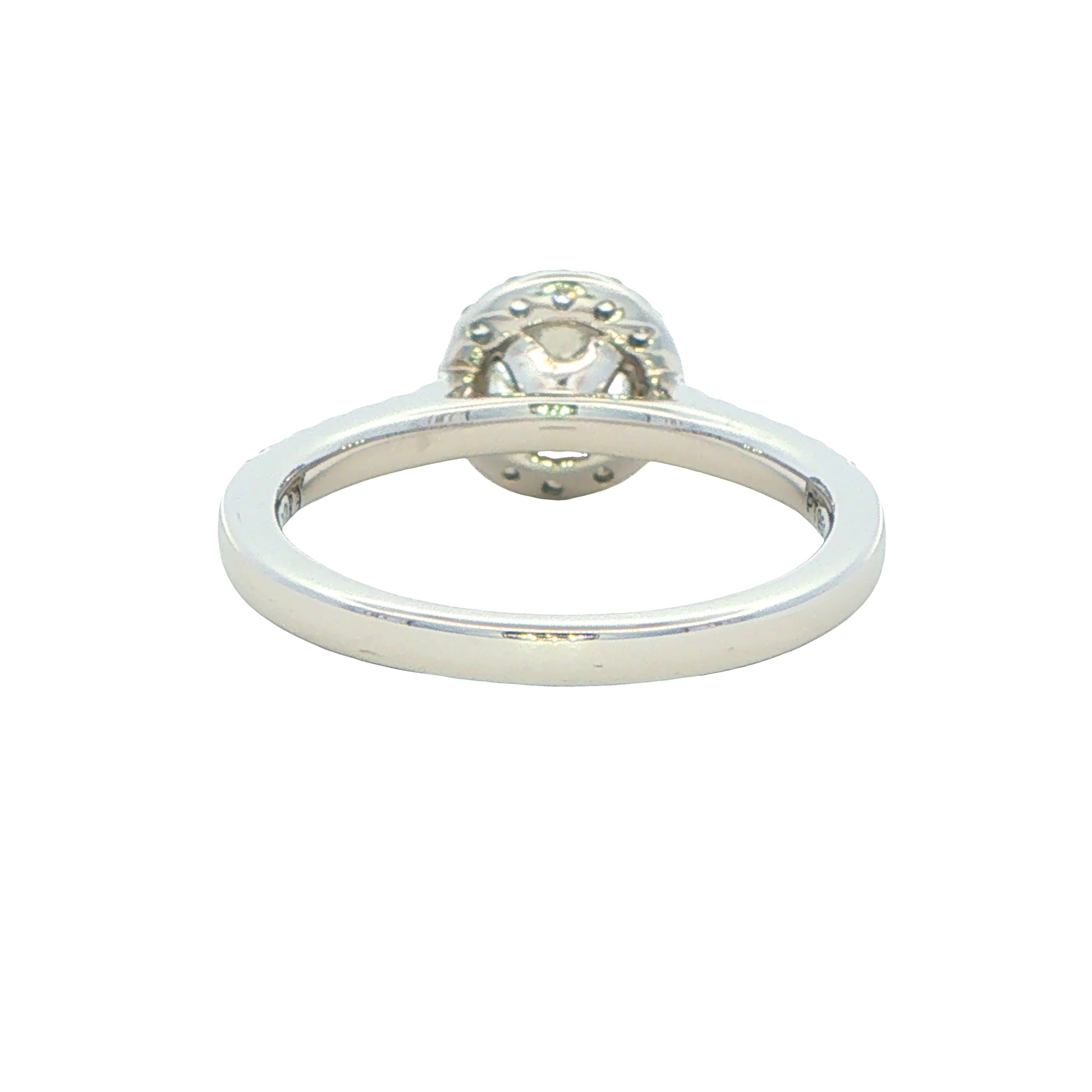 Platinum Aurora Cut Diamond Halo Style Ring - 0.84cts Gardiner Brothers