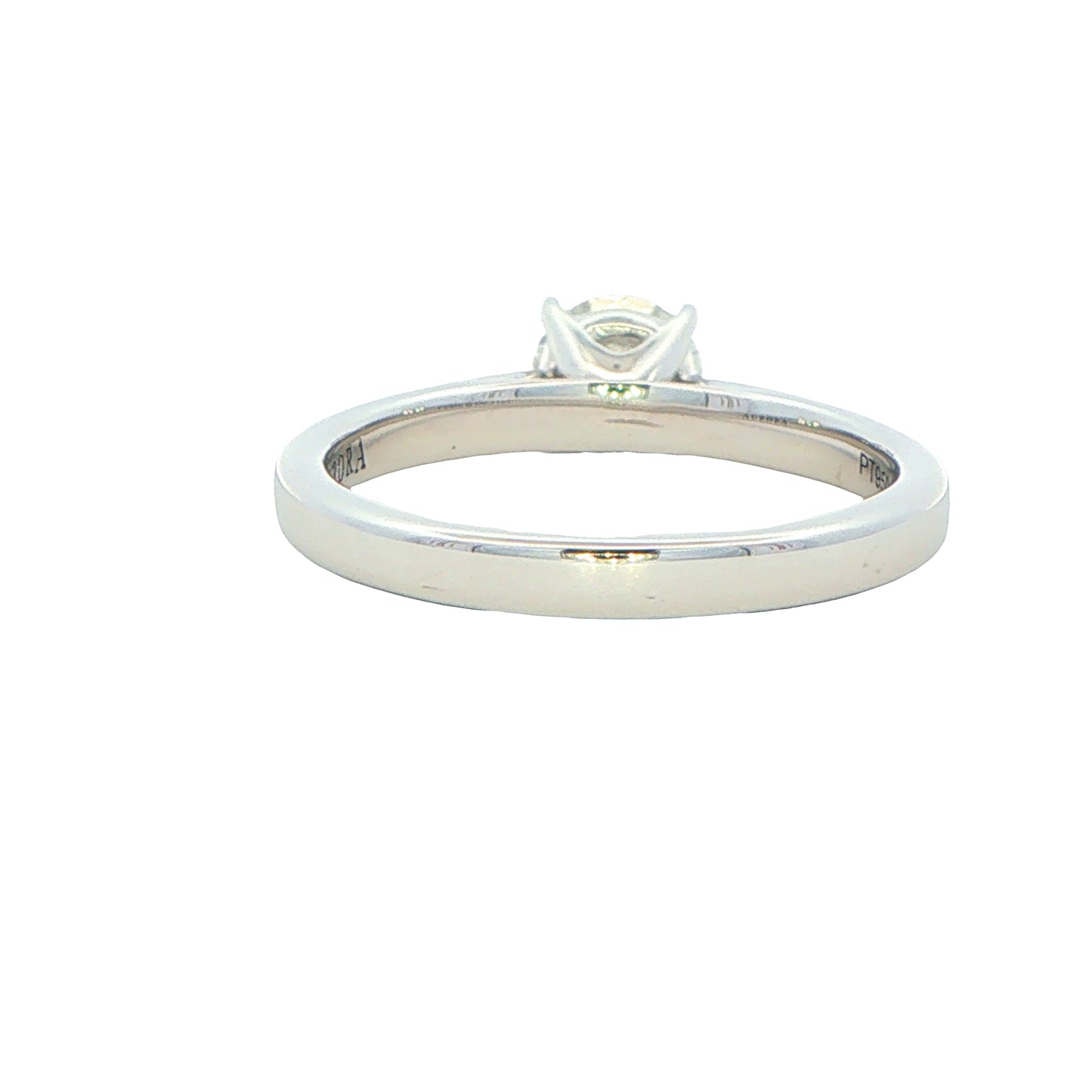 Platinum Aurora Round Brilliant Cut Diamond Solitaire Ring - 0.71cts Gardiner Brothers