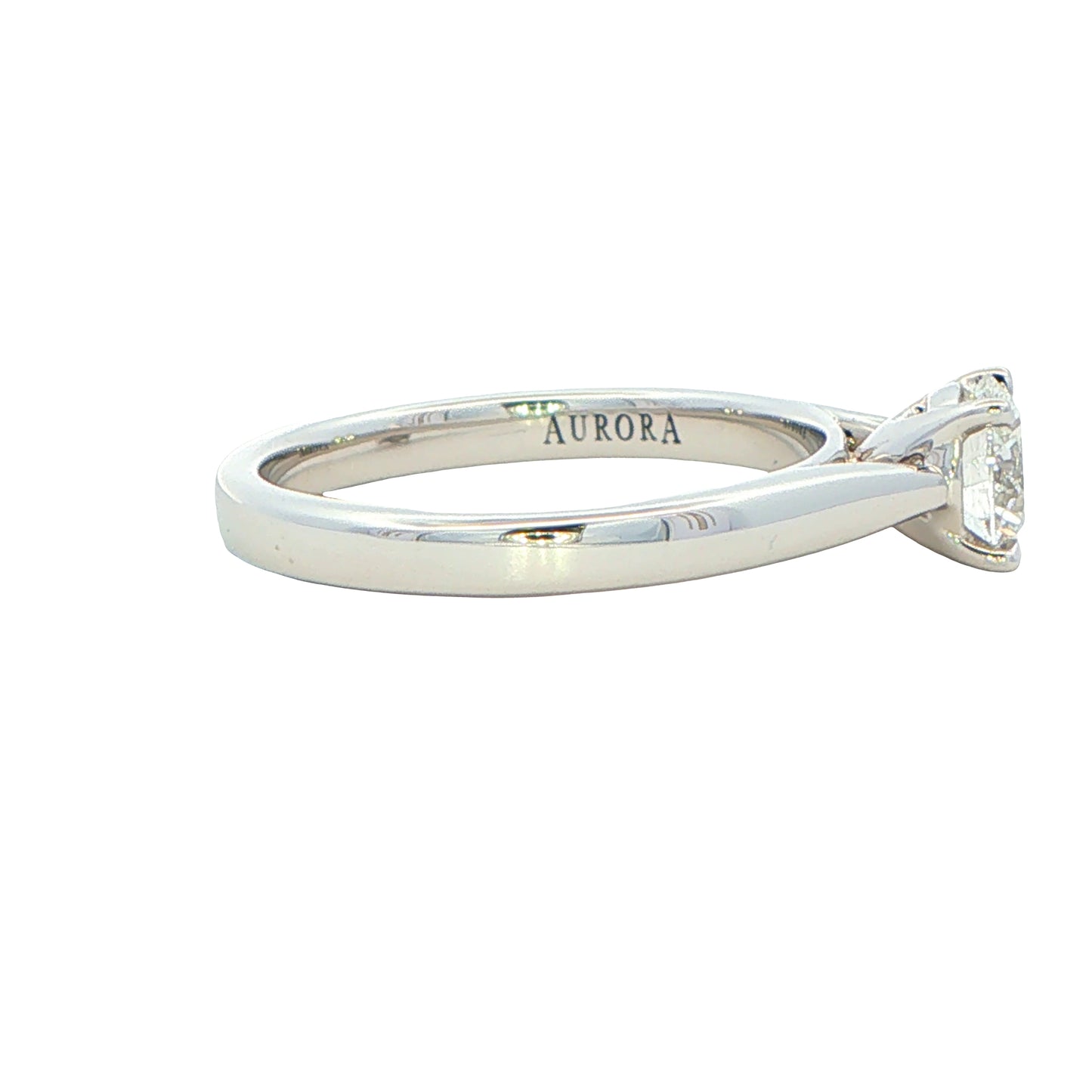 Platinum Aurora Round Brilliant Cut Diamond Solitaire Ring - 0.71cts Gardiner Brothers