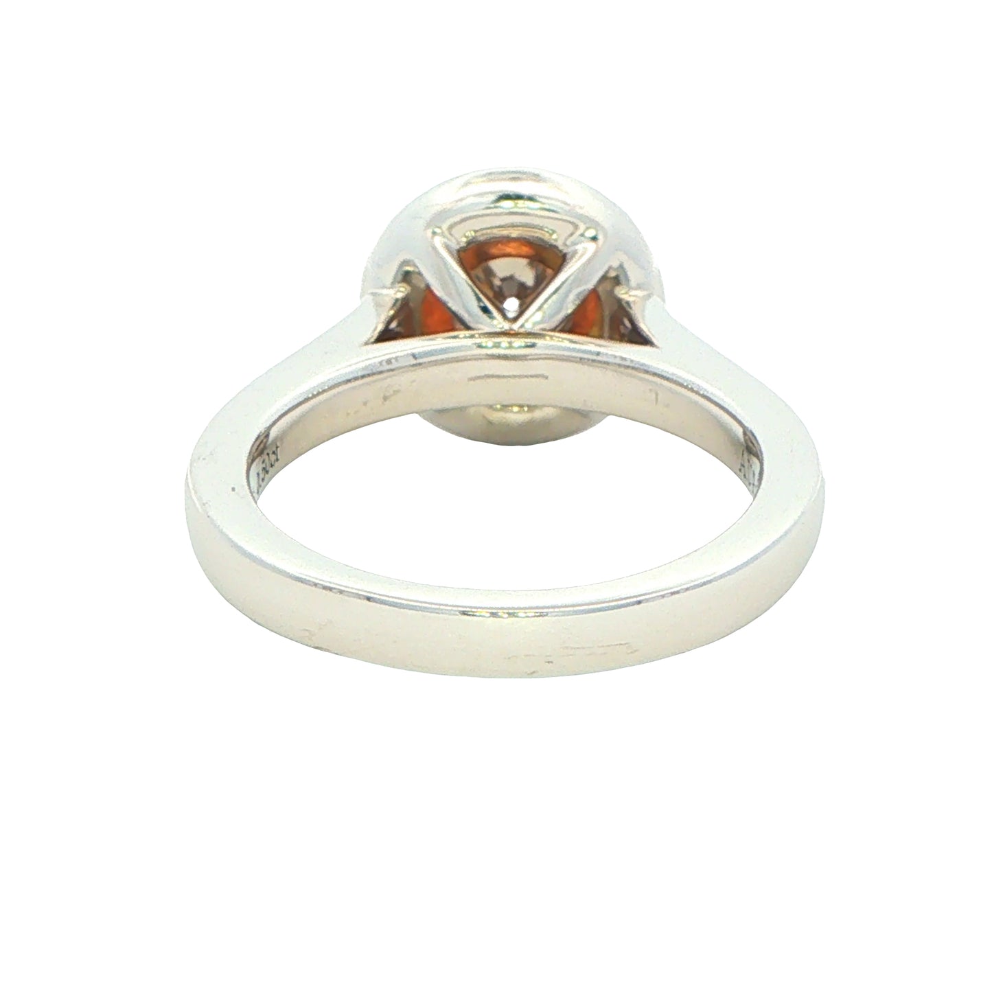 Platinum and Rose Gold Aurora Diamond set in a Halo Style Ring - 1.00cts Gardiner Brothers